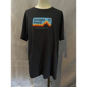 Men’s Straight Down Multicolored T-Shirt Sz XL